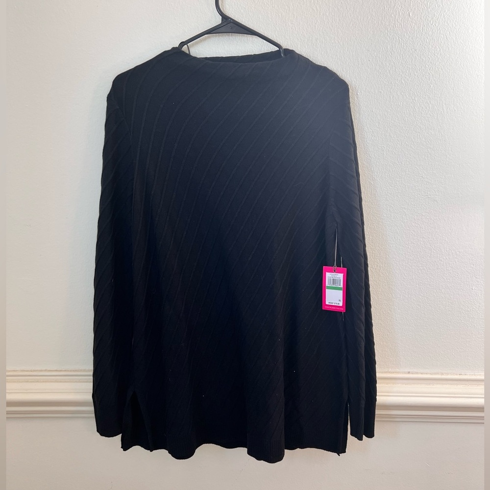 NWT Vince Camuto Elegant Black Long Sleeve Top